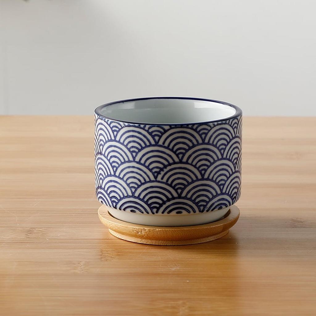 Sukulentní Květináče Wafeng Styl Keramický Kreativní Květináč Moderní Stolní Bonsai