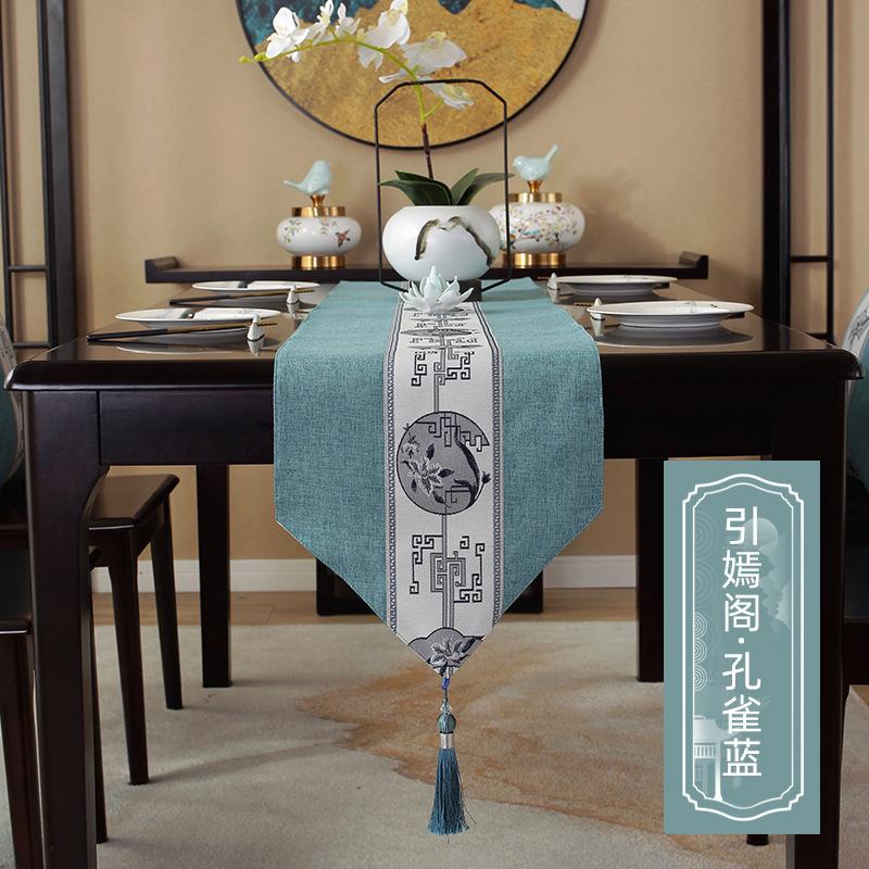 

Водонепроницаемая дорожка для стола Роскошные бытовые кухонные принадлежности для ужина Чайная церемония Украшения для вечеринок Скатерть с кисточками Винтаж 33x140cm