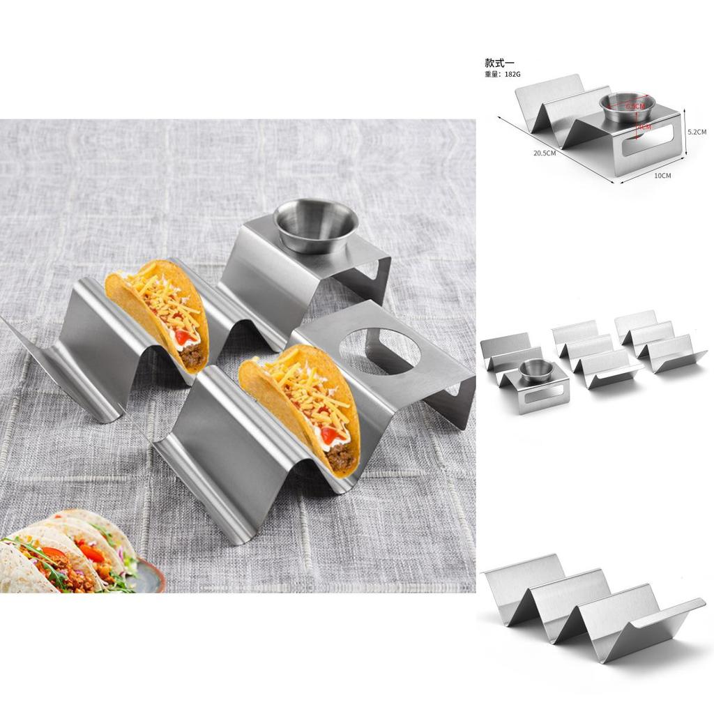 Vielseitiger W-förmiger Taco-Halter aus hochwertigem Edelstahl für festliche Anlässe und Veranstaltungen