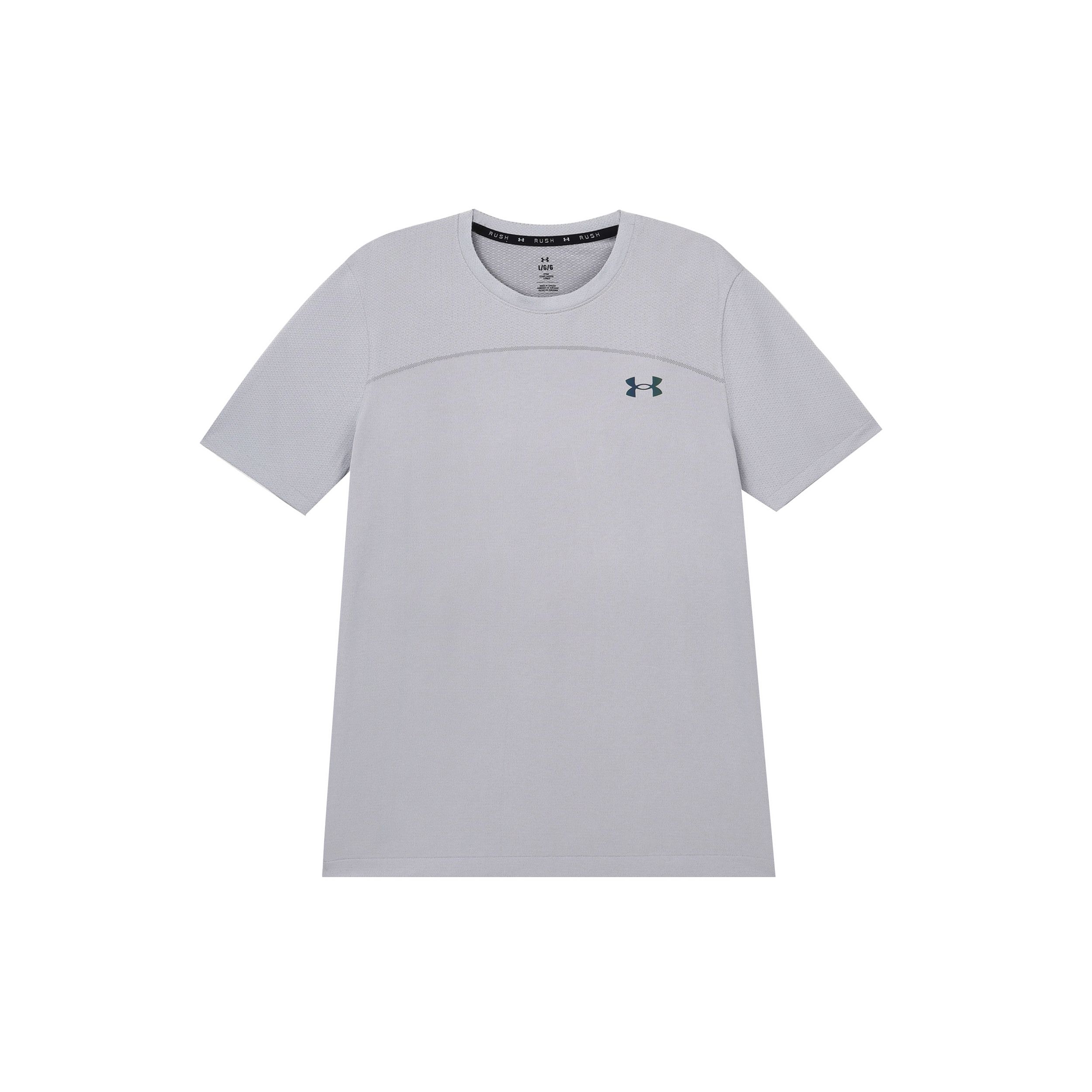 

Under Armour Vanish Elite Seamless Letter Print Crew Neck Short Sleeve T-Shirt Men Tops White Gray 1382799-100 M