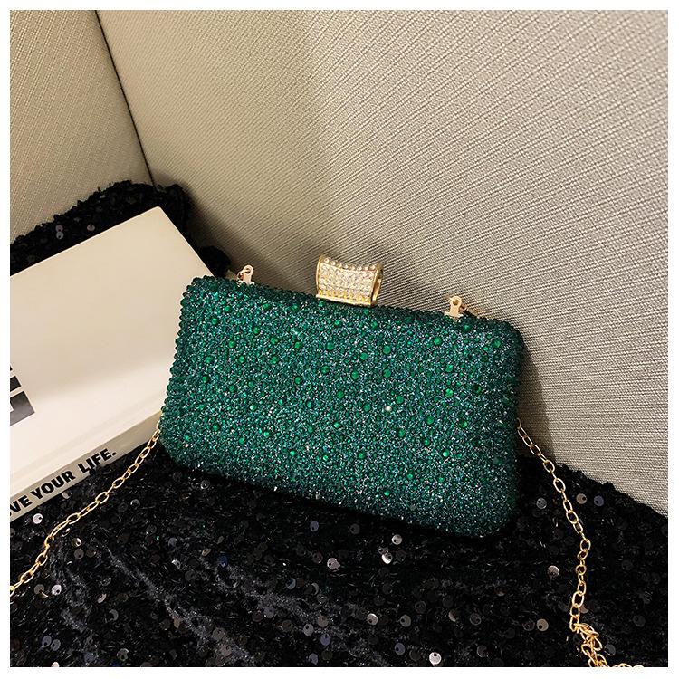 Bolso de Fiesta Brillante para Mujer Bolso de Cena de Celebridad con Diamantes Calientes Bolso de Mano de Pedrería de Lujo Bolso de Noche para Fiesta