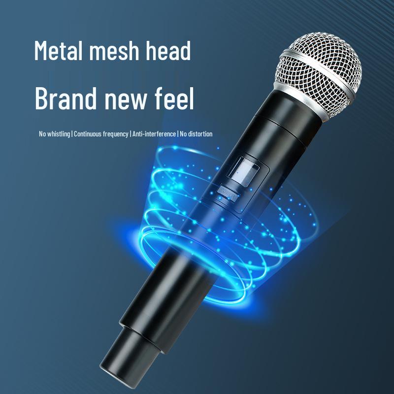 2025 Pro Dynamic Handheld Wireless Microphone for Karaoke & Stage