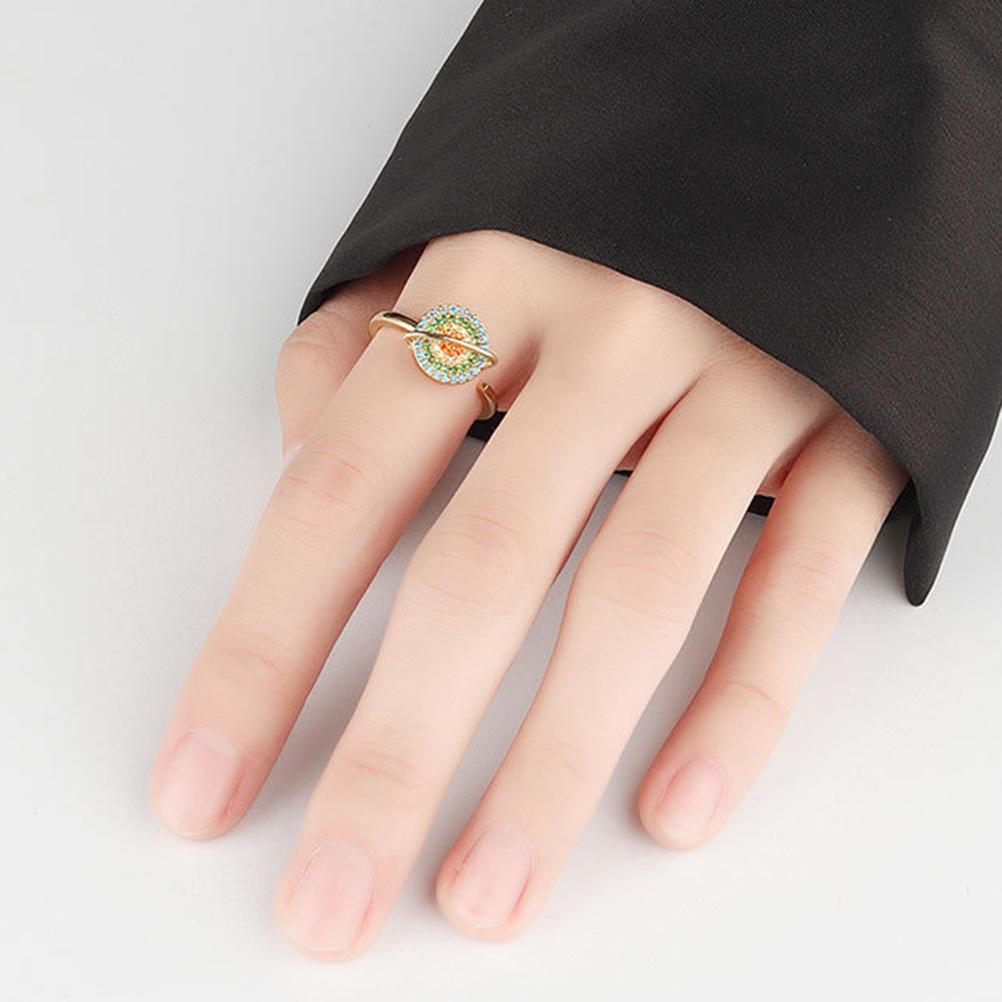 Anxiety Rings for Women Adjustable Open Rotating Rings for Anxiety Flower Rings Stress Relief Stackable Rings