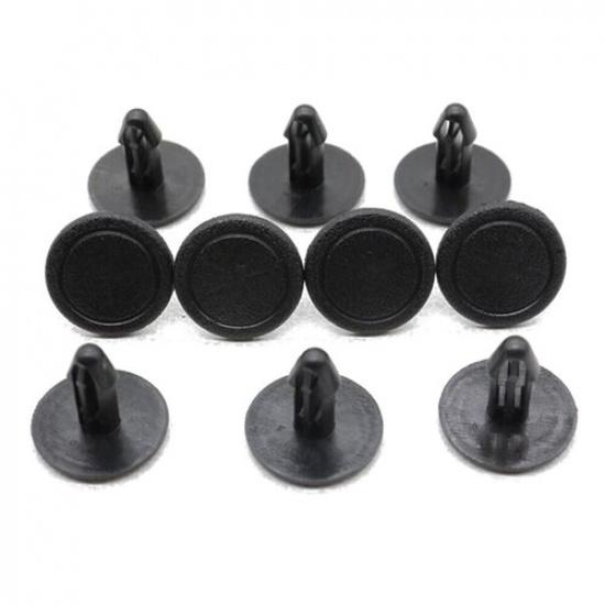10pcs Fender-Upper Trim Clip Retainers Screws Black Fit For Honda Civic CRV RDX