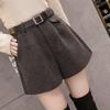 Women's Casual High-Waisted Wool-Blend Wide-Leg Shorts - Early Autumn/Winter 2026