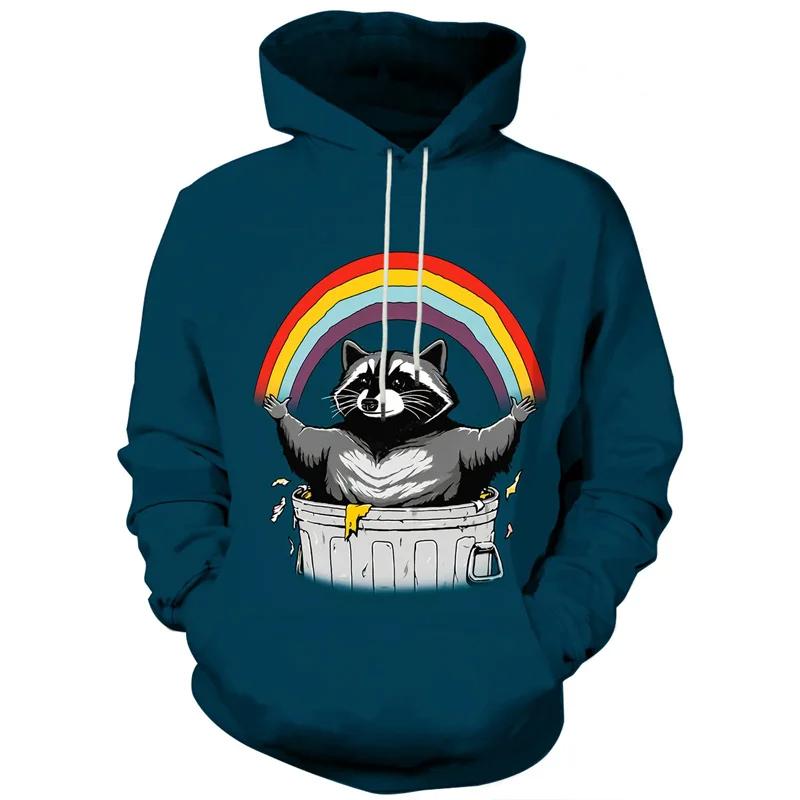 Funny Panda Graphic Hoodie Men Clothing 3D Kawaii Animal Lion Tiger Printed New In Hoodies Women Harajuku Fashion Y2k Pullover
