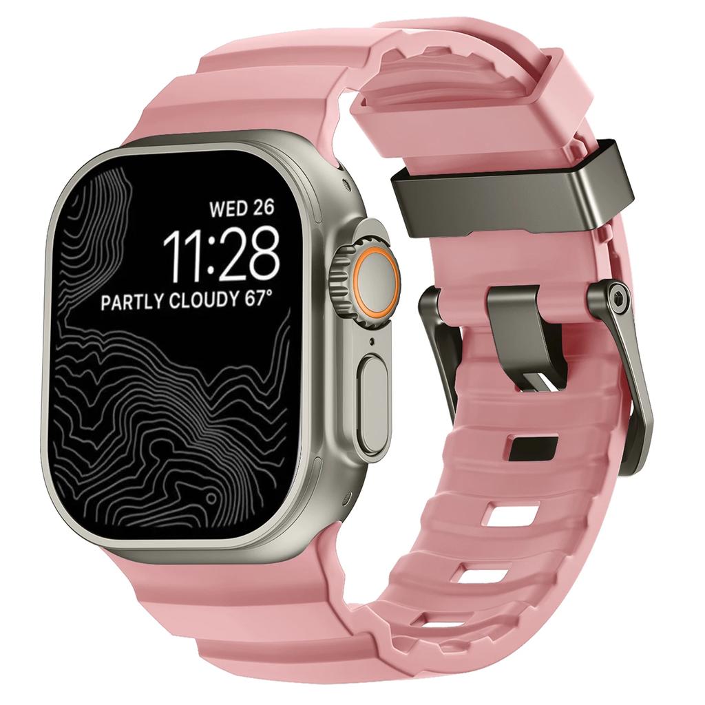 Trail Silicone Band for Apple Watch Ultra 3 2 49mm Strap 46mm 45mm 44mm Sport Bracelet for iWatch Series 11 10 Ultra 9 8 7 6 SE3
