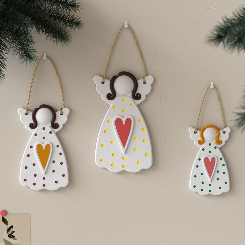 DIY Hanging Ornament Resin Pendant Mold Faceless Angel Plaster Mold Concrete Mould  Craft Supplies