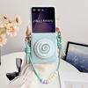 Dopamine Color Palette for Magnetic Stand Hinge Protection Wrist Strap Phone Case for Samsung Galaxy Z Flip 7 FE 6 5 5G Cover