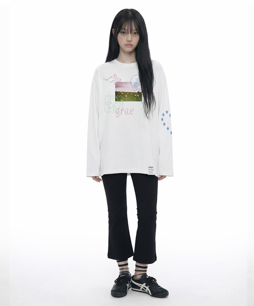 GRAVER [Unisex] Dreamy Long Sleeve T-Shirt_3 Colors