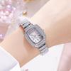 Women's Square Rhinestone Watch with Large Elegant Digital Dial
