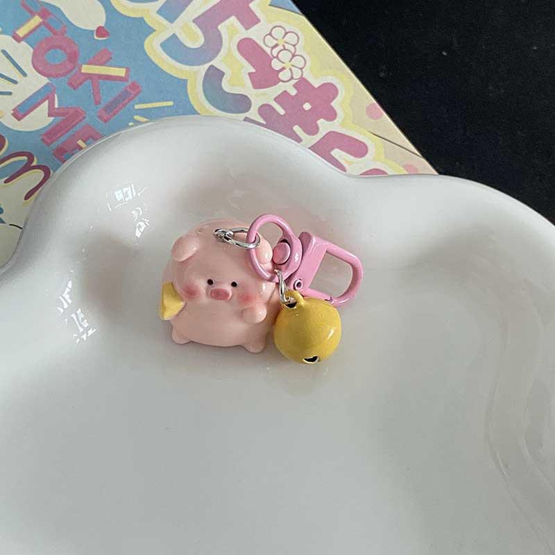 Uroczy Anime Mała Świnka Brelok Kreskówkowy Kawaii Świnka Brelok Zawieszka Kreatywna Dekoracja Plecaka Akcesoria Prezenty