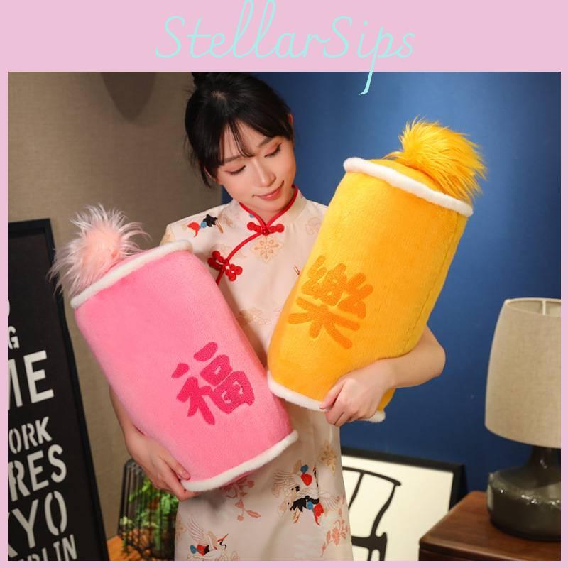 Plush Firecracker Toys New Year 2025 Mascot Cartoon Ornament Gifts Christmas