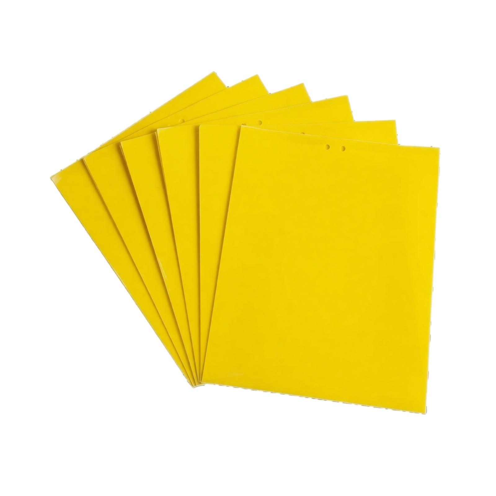 20 Pack Sticky Fly Trap Boards Double Sided Adhesive Insect Catcher Sheets 20x30cm Pest Control Flypaper for Small Flying Insects one size жёлтый