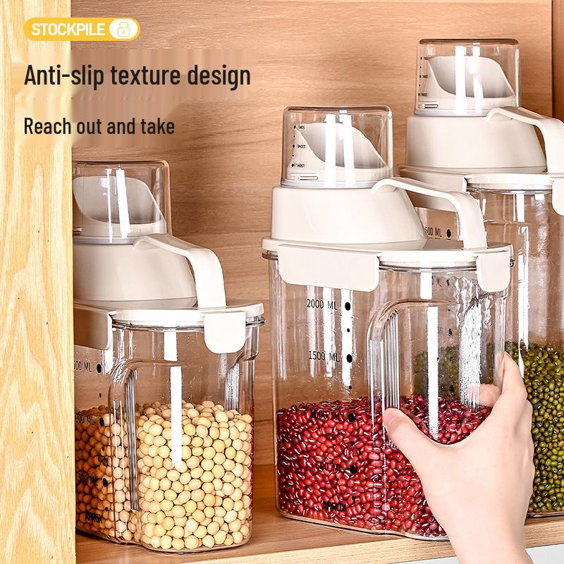 Food-Grade Kitchen Storage Box - Sealed, Thickened, Insect & Moisture-Proof, for Nuts, Cereal, Rice