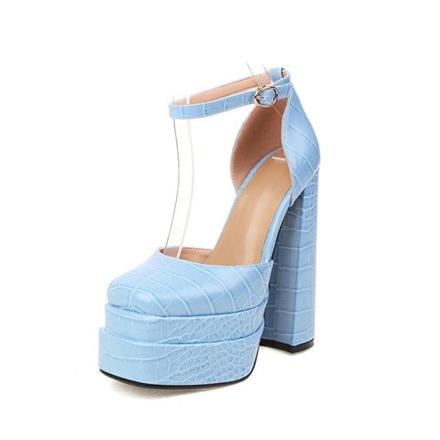 Women 'S Pumps High Heels Platform Sandals Sexy Dress Party Wedding Shoes Women Square Toe High Heel Crystal Female Sandal