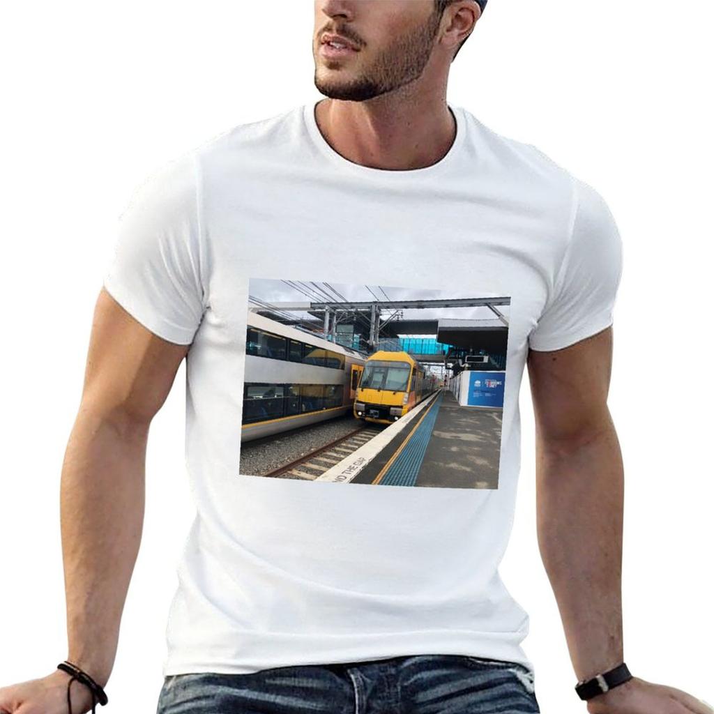 Sydney Trains A Set Waratah At Sydenham Station Tshirt Work Style Casual Tshirt