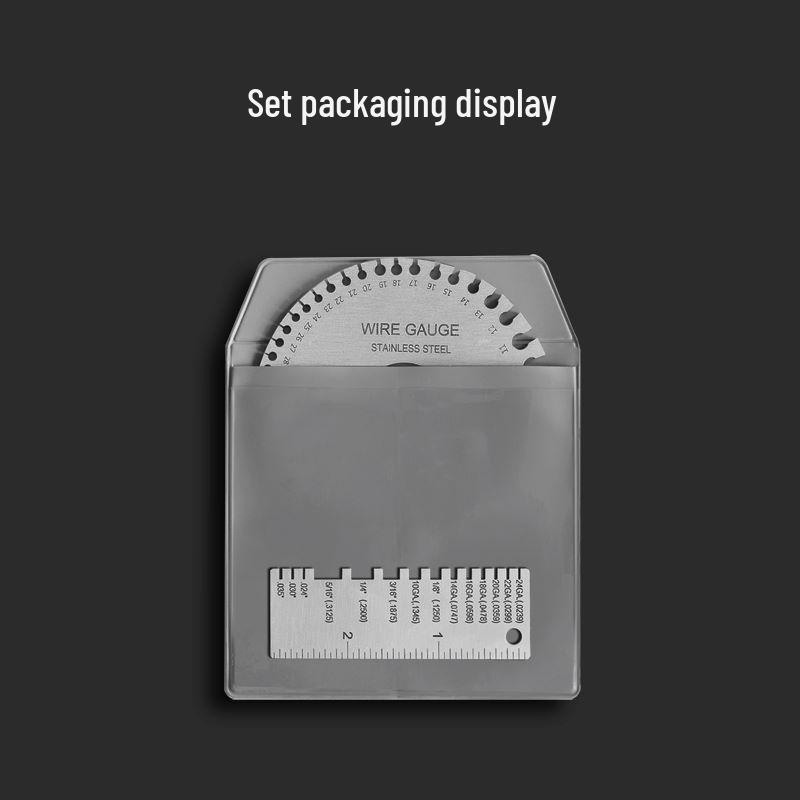 Stainless Steel Wire Gauge Sample Plate for Weld Inspection and Metal Thickness Measurement