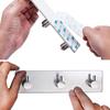 Sticker Adhesive Stainless Steel Hooks Wall Door Clothes Coat Hat Hanger Kitchen Bathroom Rustproof Towel Hooks