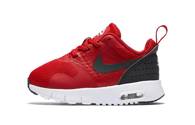 

Nike Air Max Tavas Low top Running Shoes Red Black Infant And Toddler 844106-600 25