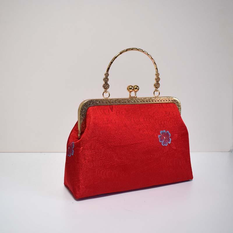 Handgefertigte Stoff Chinesische Goldtasche tragbare Messenger-Kette Schneiden Salon Teambuilding-Klasse Lehrmaterialtasche
