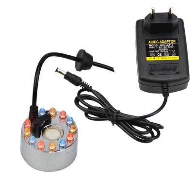Υγραντήρας υπερήχων 24v 12 LED Mist Maker Fogger Nebulizer Water Mist Fountain Γεννήτρια ομίχλης υπερήχων Ατμοποιητής