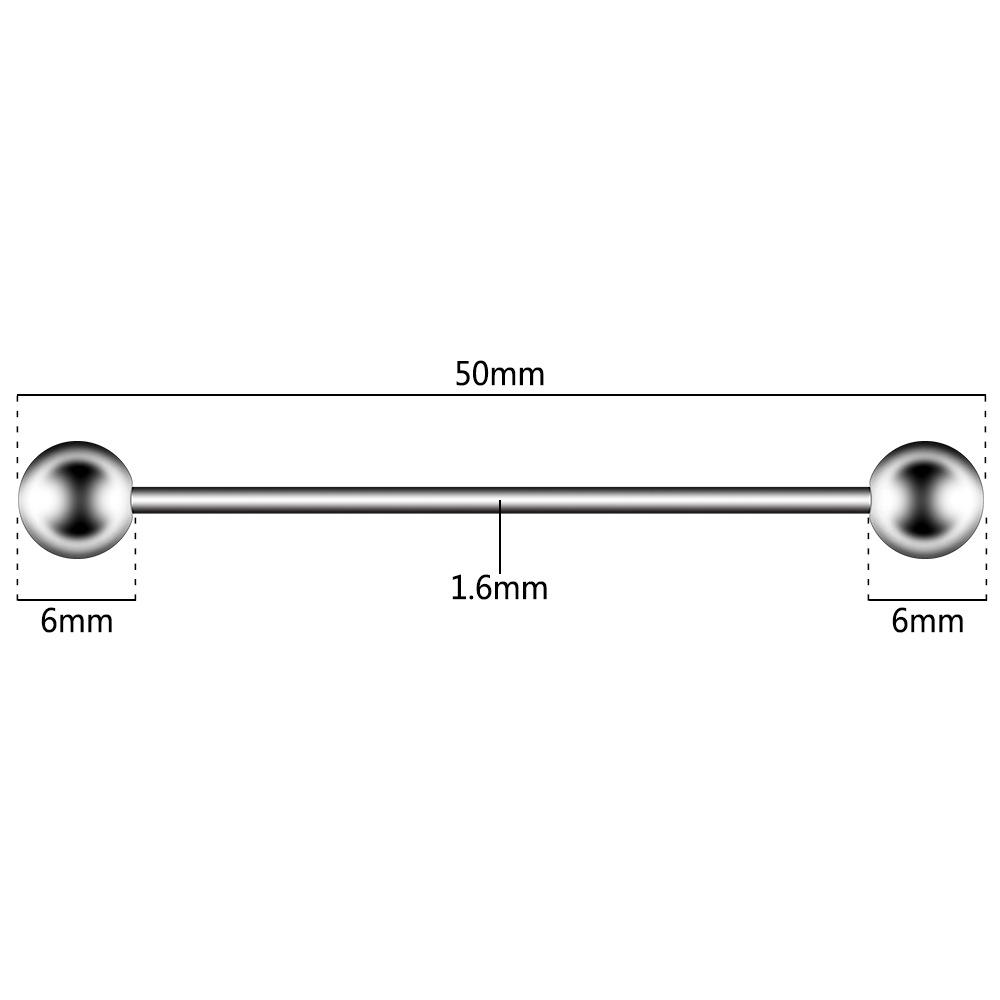 7-Color Long Bar Ear Cartilage Studs - Trendy Piercing Jewelry