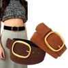 Luxusní Design Dámský Pás do Pasu Univerzální Široký Pásek Semišový Kožený Pásek Dekorace Kabátu Sukně