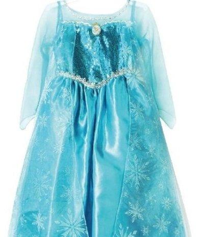 Frozen Elsa Dress, Children's Size Small, 4-Piece Set