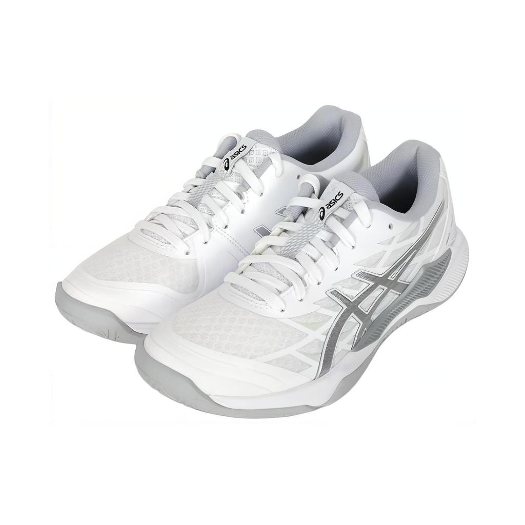 Asics Gel Tactic 12 White Pure Silver Women Sneakers 1072A092-100