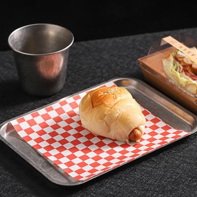 50Pcs Sandwich Wrappers Grease Resistant Deli Paper for Food Classic Checkered Basket
