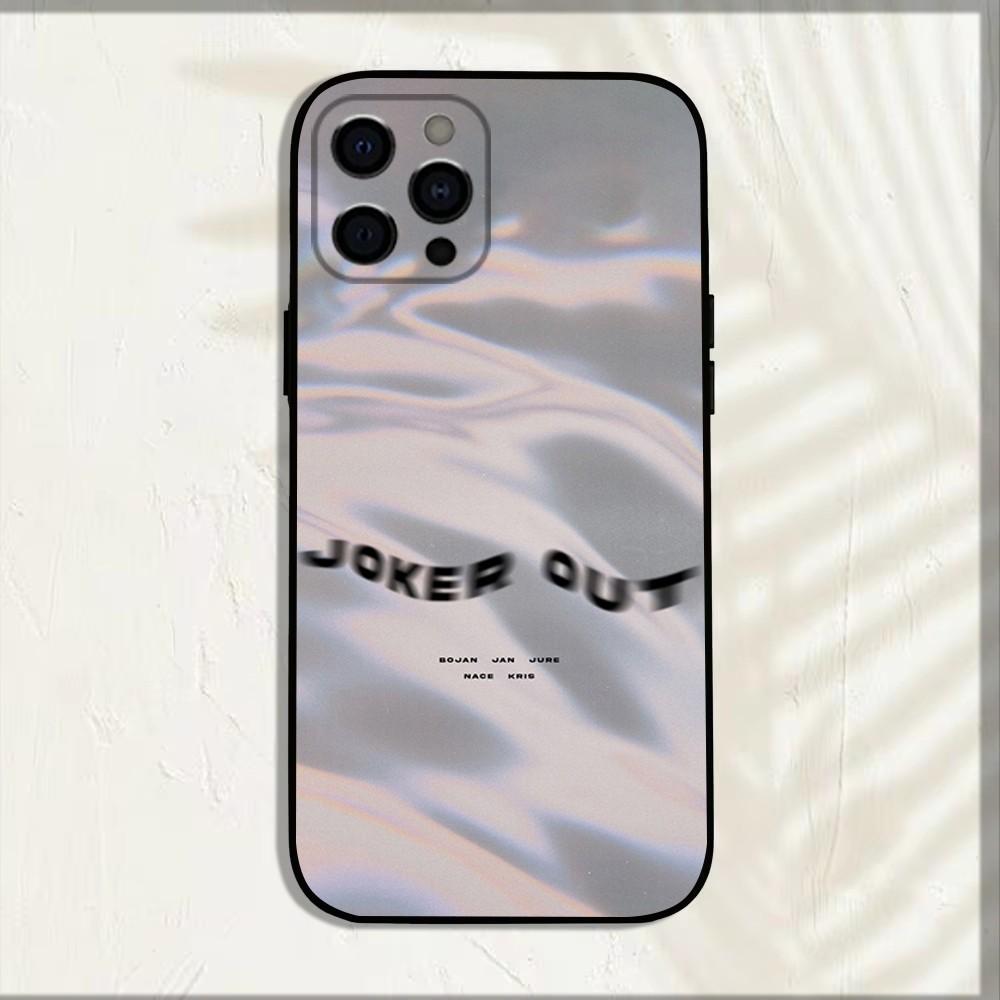 J-Joker Out Band Phone Case For iPhone 15,14,13,12,11,Pro,X,XS,Max,XR,Plus,Mini Soft Black Cover