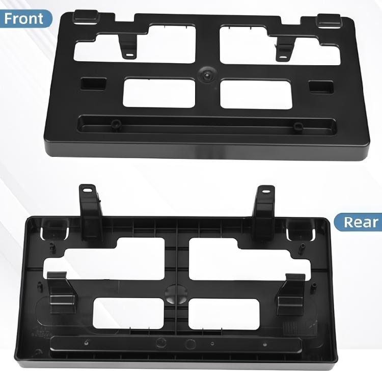 Front Plate Installation Bracket KB3Z17A385A, Black Plastic License Plate Mount for Direct Replacement and Part Reference Review Service