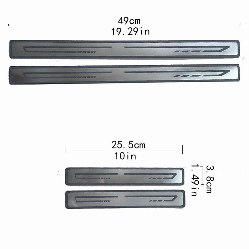 Universal Car Door Sill Protector Stickers: Non-Connected Blade Models, Anti-Scratch & Impact Strips for Modification