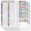 16 Sheets Breaker Panel Labels Electrical Box Sticker Numbers Breaker Panel Labels Electrical Sticker Number Catalog Load Center Adhesive Waterproof