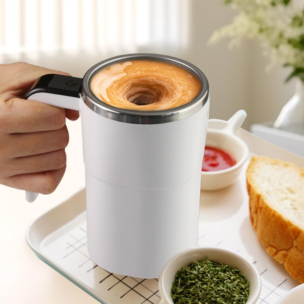 380ML Auto Magnetic Coffee Mug Rechargeable Automatic Mixing Cup Automatic Stirring Cup for Milk/Cocoa At Office/Kitchen/Travel