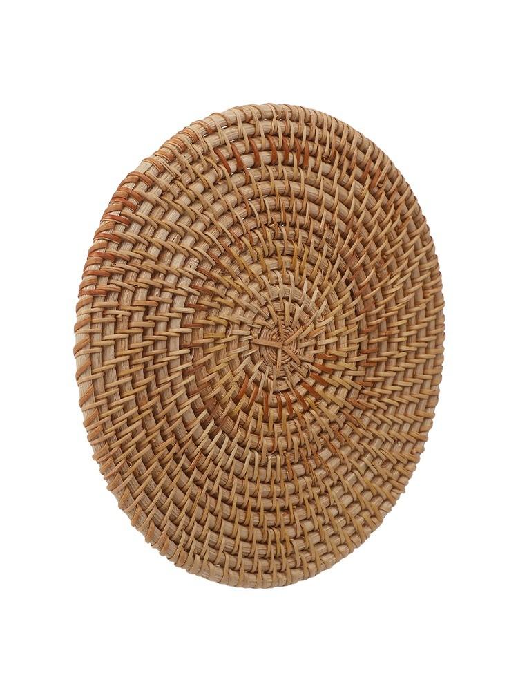 Dining Experience Insulation Pads Rattan Coasters Environmentally Friendly