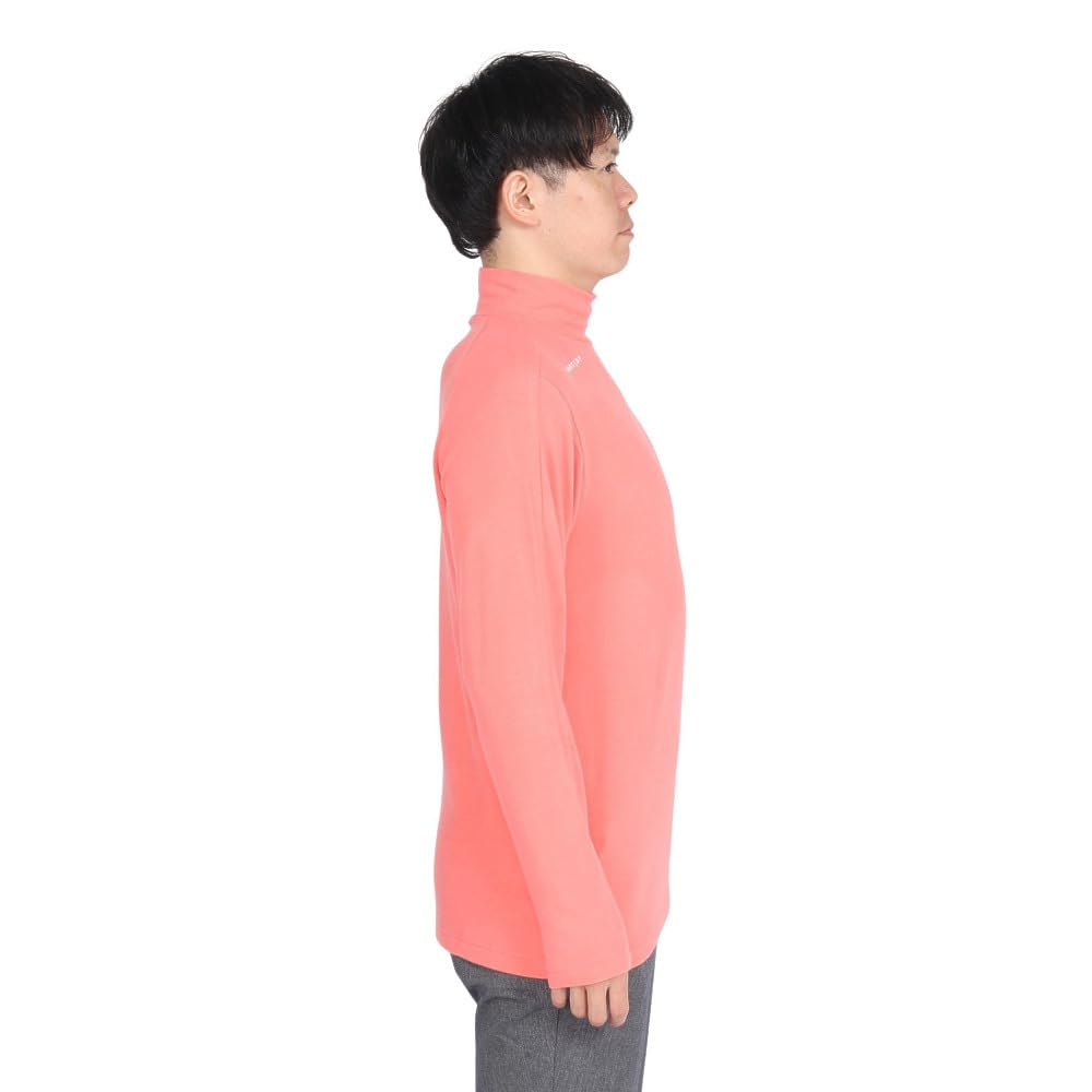 FootJoy Men's Brushed Stretch Long Sleeve Mock Neck Shirt, Sugar Coral, XXL, FJ-F24-S08, 32193-XXL
