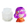 Unique Silicone Candle Mould Of Long Hair Girl Planter For Creation Art And Home Decoration Projects