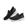 Skechers Go Walk 6 Slip-Ins Mesh Fabric Flash Technology Comfortable Daily Low-Top Casual Shoes Men Sneakers Black White 216278-BLK