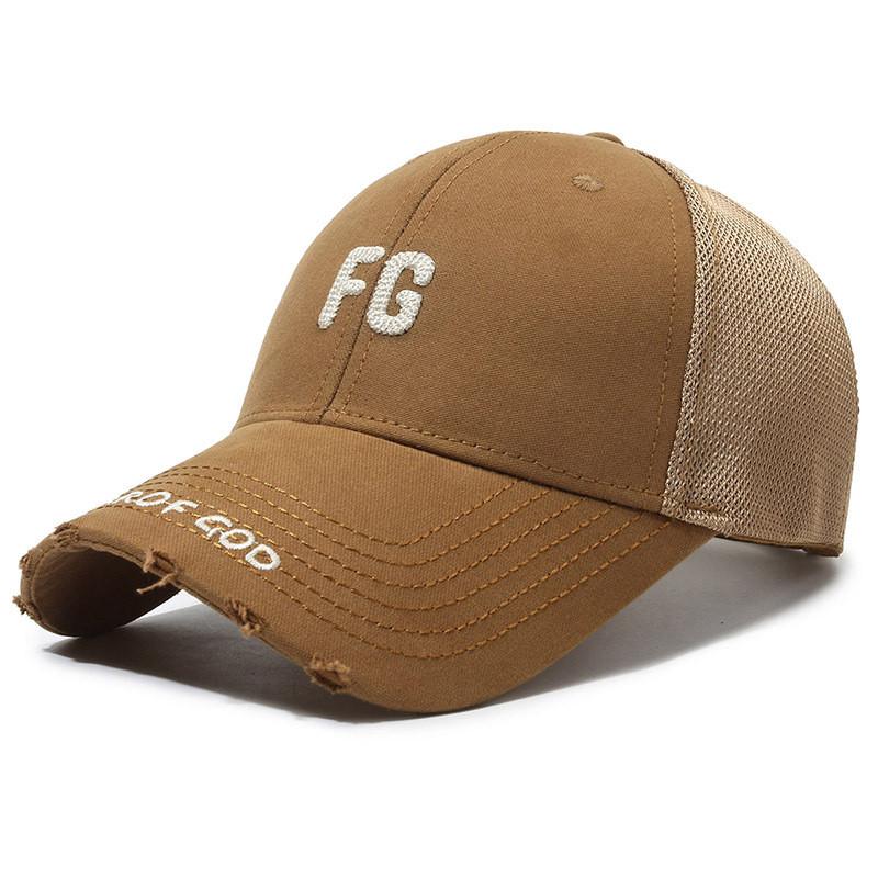 Fashionable Fg Baseball Cap With Embroidered Letters Comfortable Adjustable Hat For All Seasons