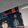 2pcs,Curtains Cute Snowman Christmas Gift (3) Popular Light Filtering Curtains Prints Light Filtering Curtains Decorations