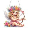 Acrylic 2D Flat DIY Special Shape Hanging Diamond Art Kits Rhinestone Diamond Art Window Pendants Home Wall Decoration Crafts