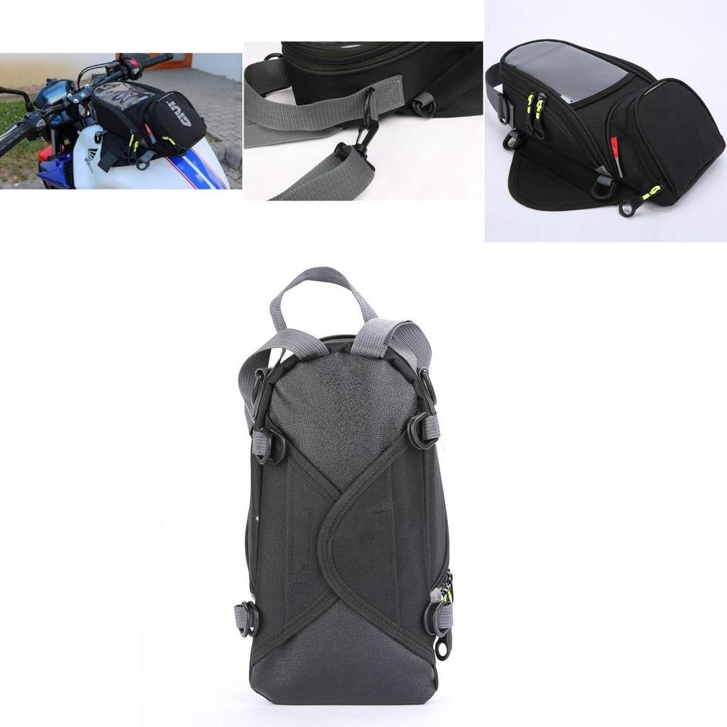Stylish Waterproof Black Motor Tank Bag Magnetic Motorcycle Bag For Oil Fuel Tank