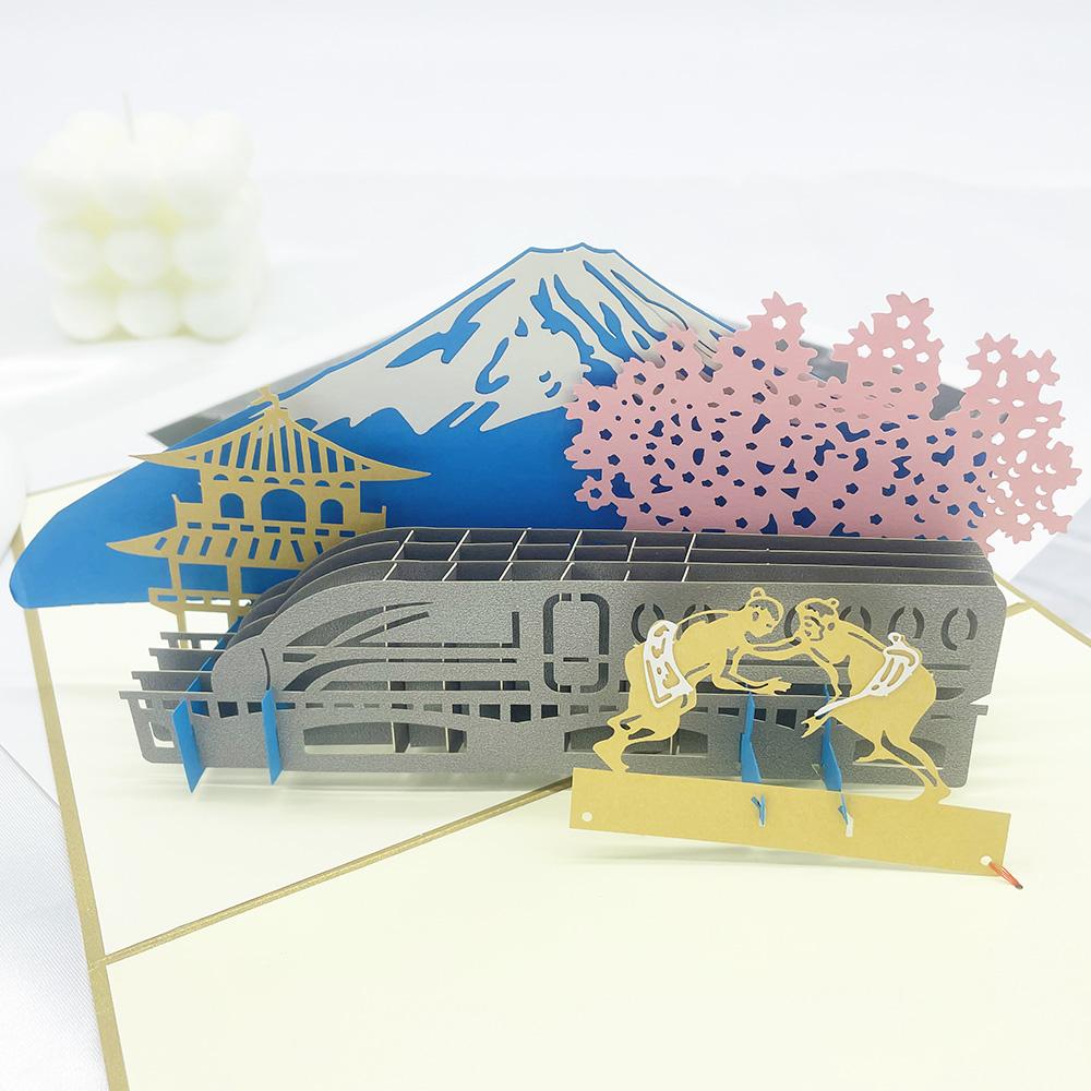 Pop Up 3D Birthday Cards World Attractions Card Business Invitation Boy Gift Greeting Tourist Postcard For Boyfriend Dad Present