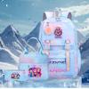 K-Pop Witch Hunters Cartoon Printed Student Pencil Bag Lunch Bag Three-Piece Backpack
