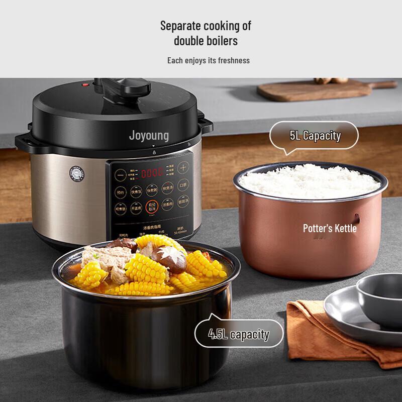 Joyoung 5L Electric Pressure Cooker CN Plug (adapter Included)