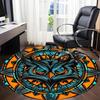 1pc Owl Mandala Office Round Area Rug, Under Office Chairs Bedroom Living Room Home Decor, Room Deco