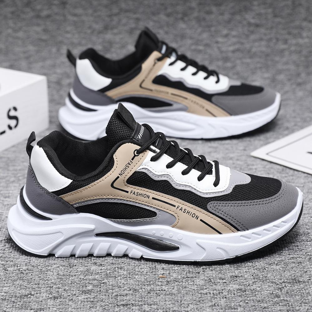 Men's Shoes 2023 New Fashion Casual Trendy Shoes Comfortable Breathable Manufacturers Cross-border Wholesale Comfortable Student Sports Men's Shoes
