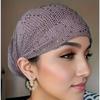 Elegant Solid Color Hair Cap. Stretchable, Breathable & Lightweight with Rhinestones. Urban Easter Theme.